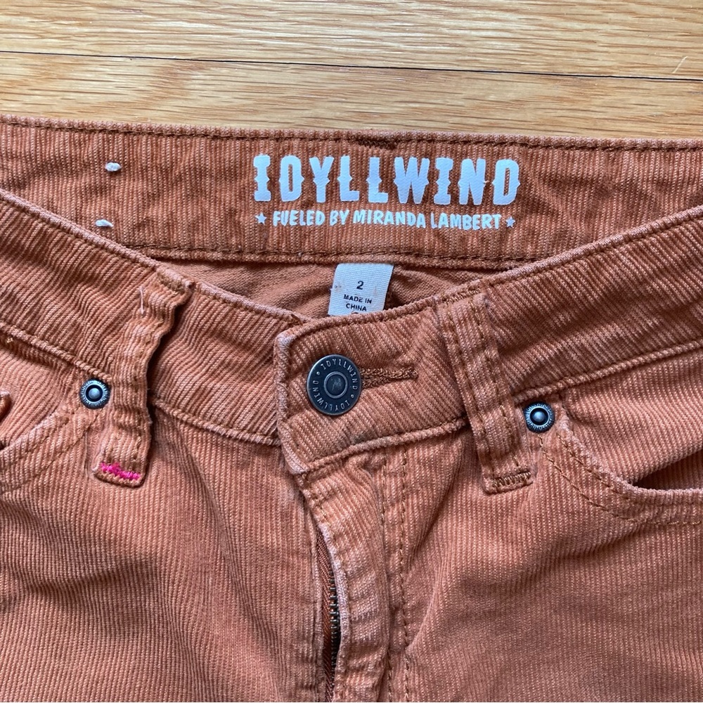 Idyllwind Burnt Orange Corduroy High-Rise Pants - 2/36L - Picture 3 of 7